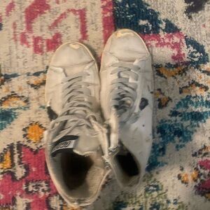 Golden Goose White and Black High-Top